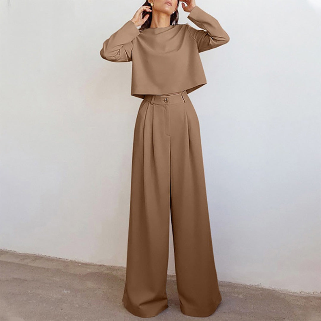 Chic 2-Piece Wide Leg Pants Set