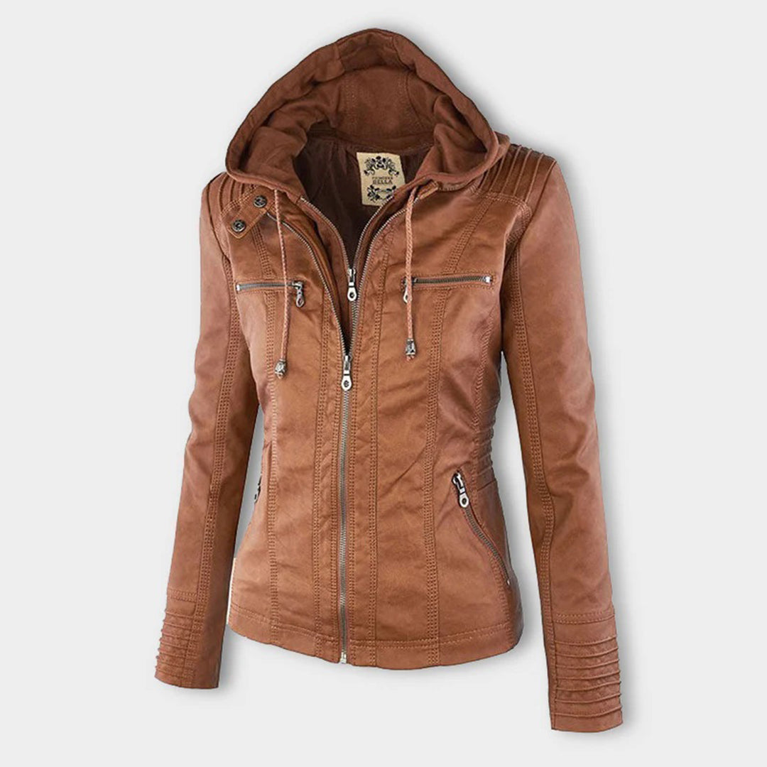 Women's weather-resistant hooded jacket