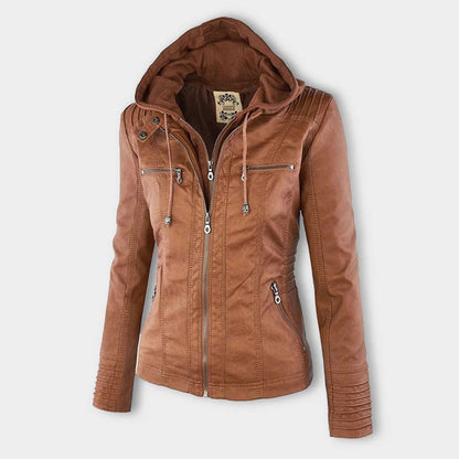 Women's weather-resistant hooded jacket
