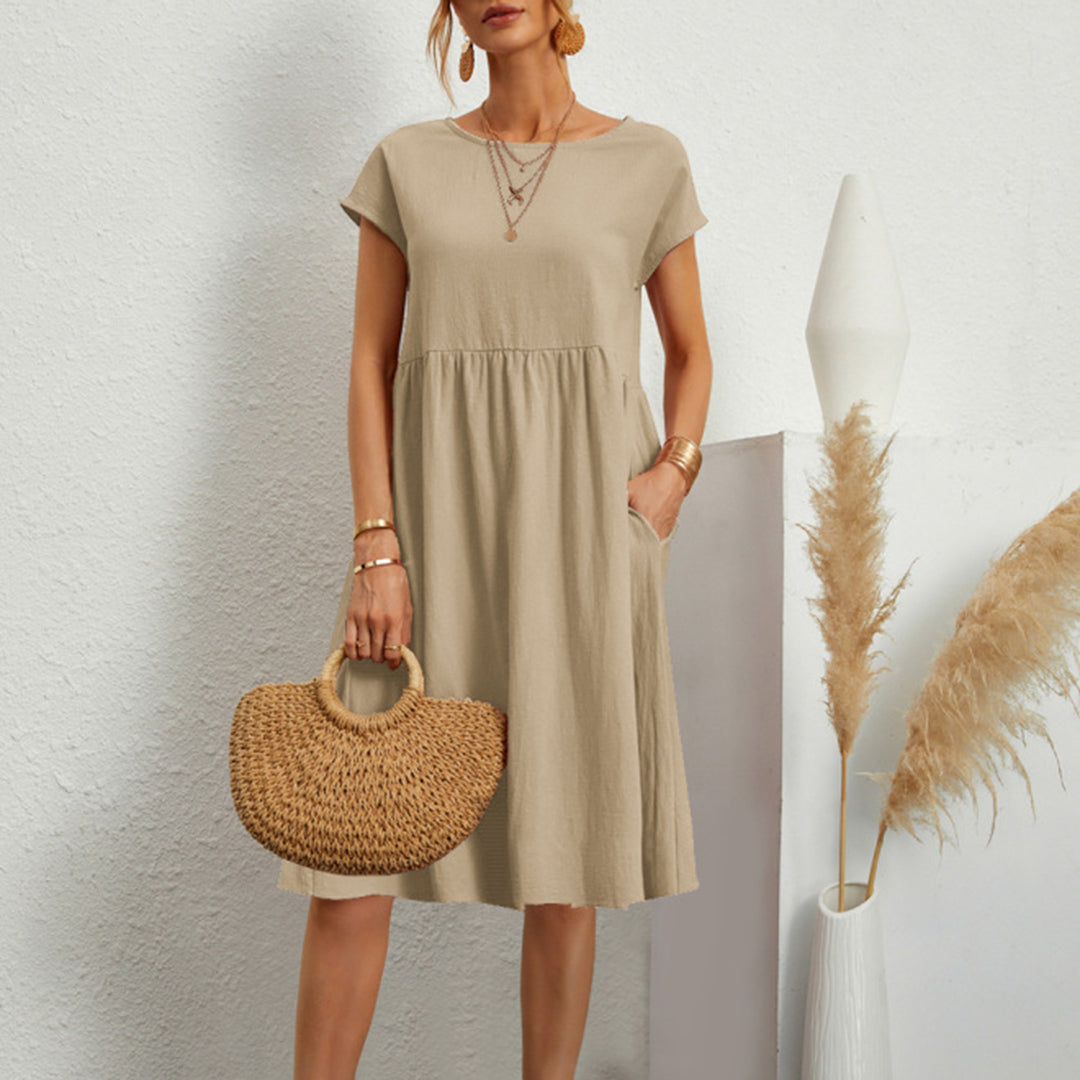 Anna | Comfortable Midi Dress in A-Line for Women