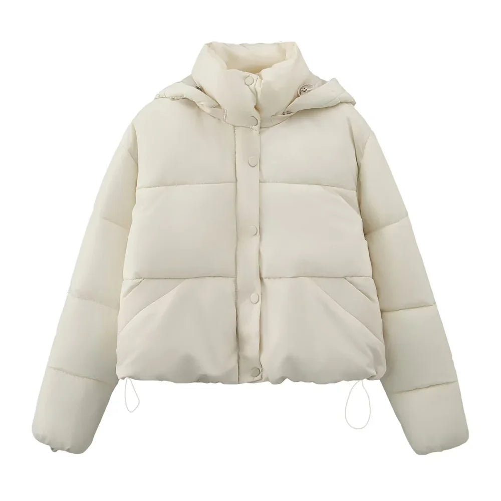 Women's cotton jacket – Fashionable hooded jacket for autumn & winter