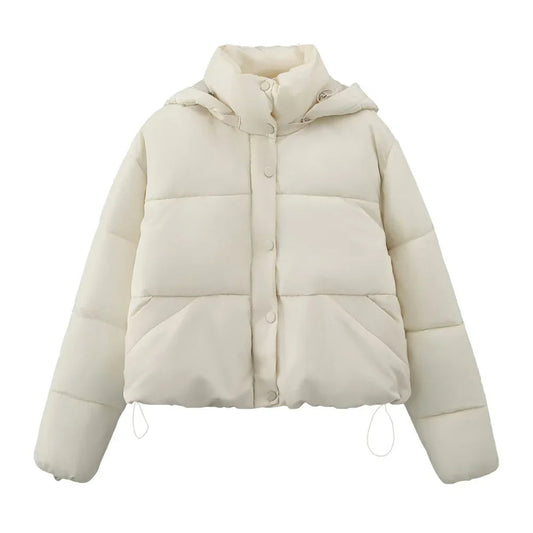 Women's cotton jacket – Fashionable hooded jacket for autumn & winter