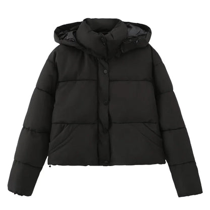 Women's cotton jacket – Fashionable hooded jacket for autumn & winter