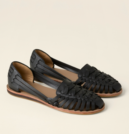 Beatrix | Handwoven Vegan Leather Flats for Women
