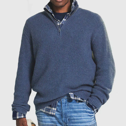 Warm Crew Neck Wool Sweater