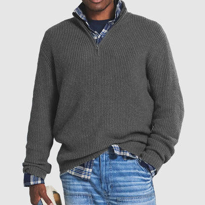 Warm Crew Neck Wool Sweater - Olytrend