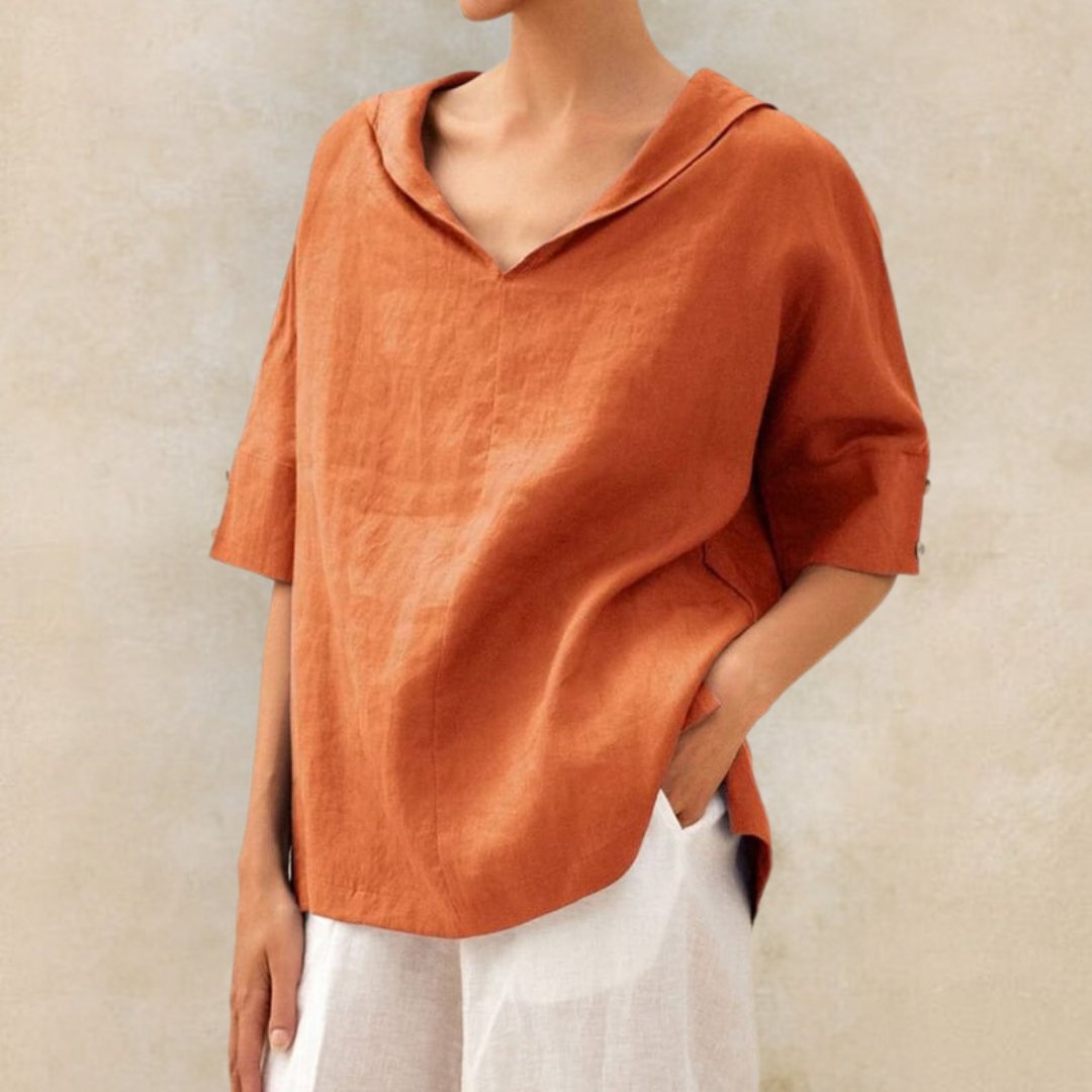 Casual women's linen blouse