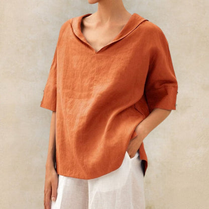 Casual women's linen blouse