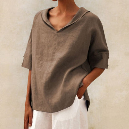 Casual women's linen blouse