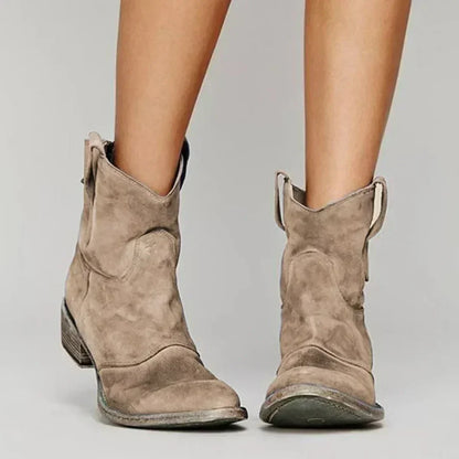 Women's leather cowboy boots