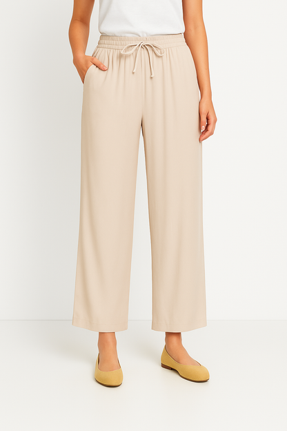 Women's pants with wide leg