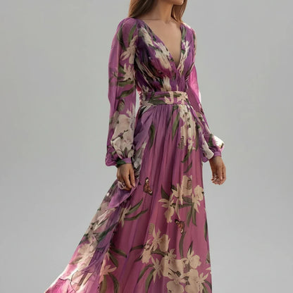 Beautiful Women's Floral Floor Length Dress