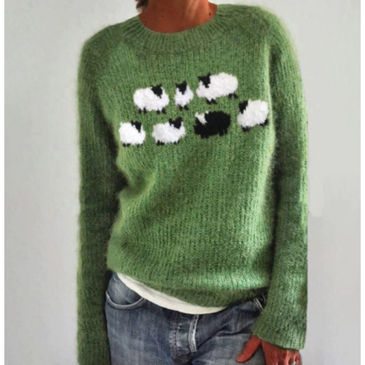 Women's knitted winter sweater