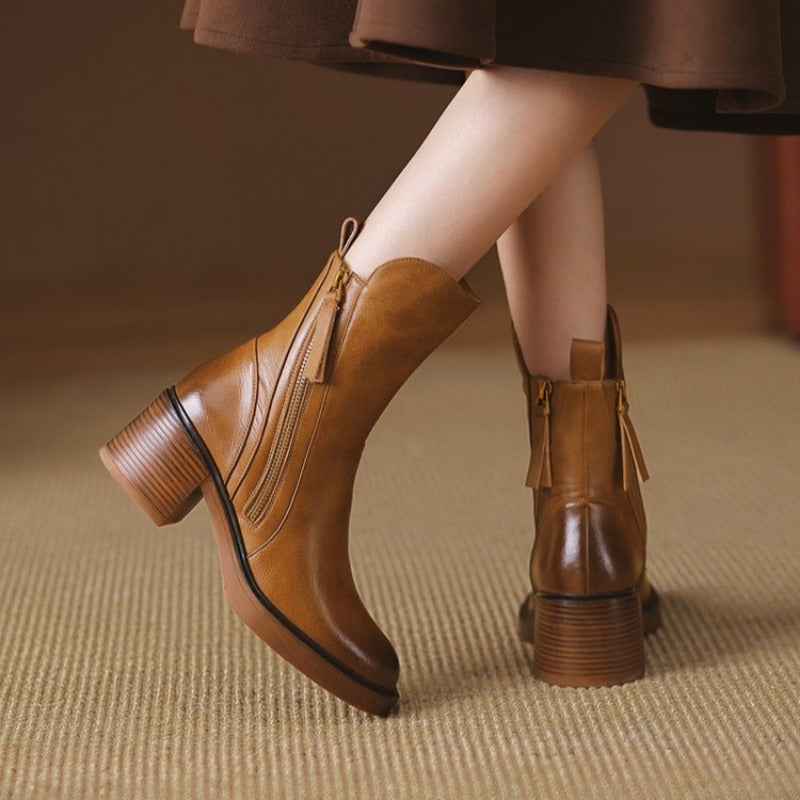 Women's Low Heel Ankle Boots