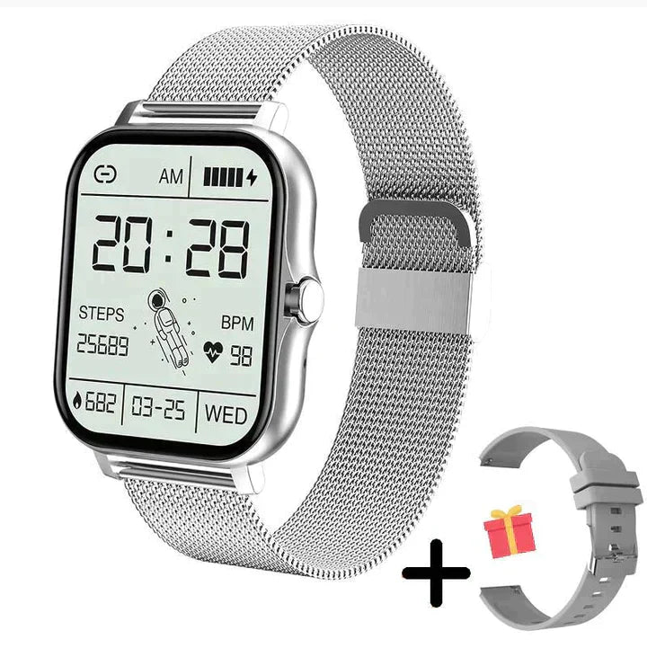 Waterproof Fitness Tracker with Bluetooth and Health Alerts