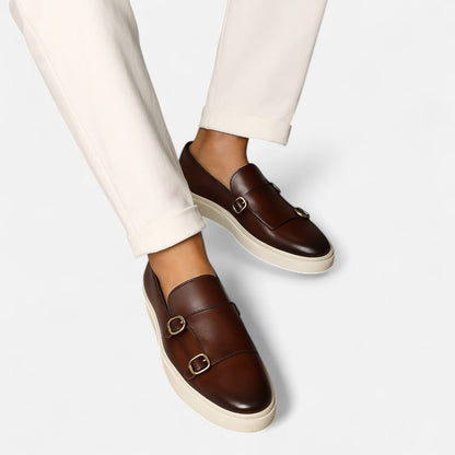 Ancienne Monde | Men's Buckle Loafers – Classic Leather with a Modern Touch