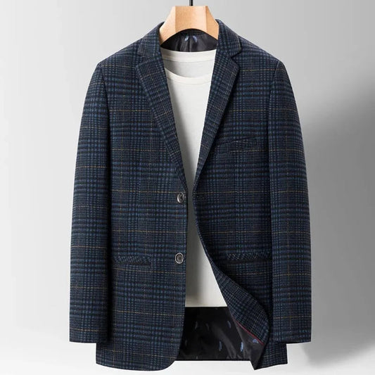 Casual wool blazer for men