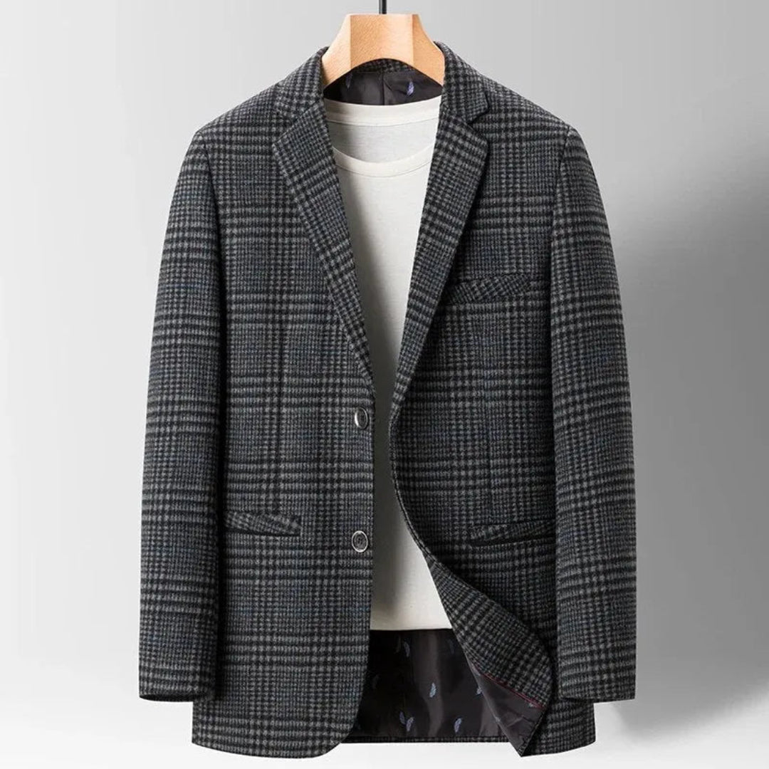 Casual wool blazer for men