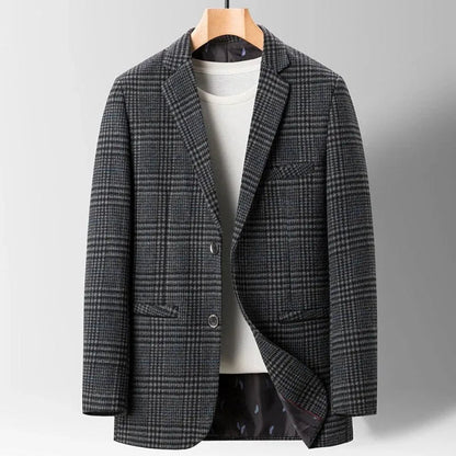 Casual wool blazer for men