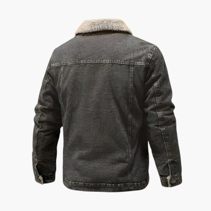 Warm Insulated Denim Mens Jacket