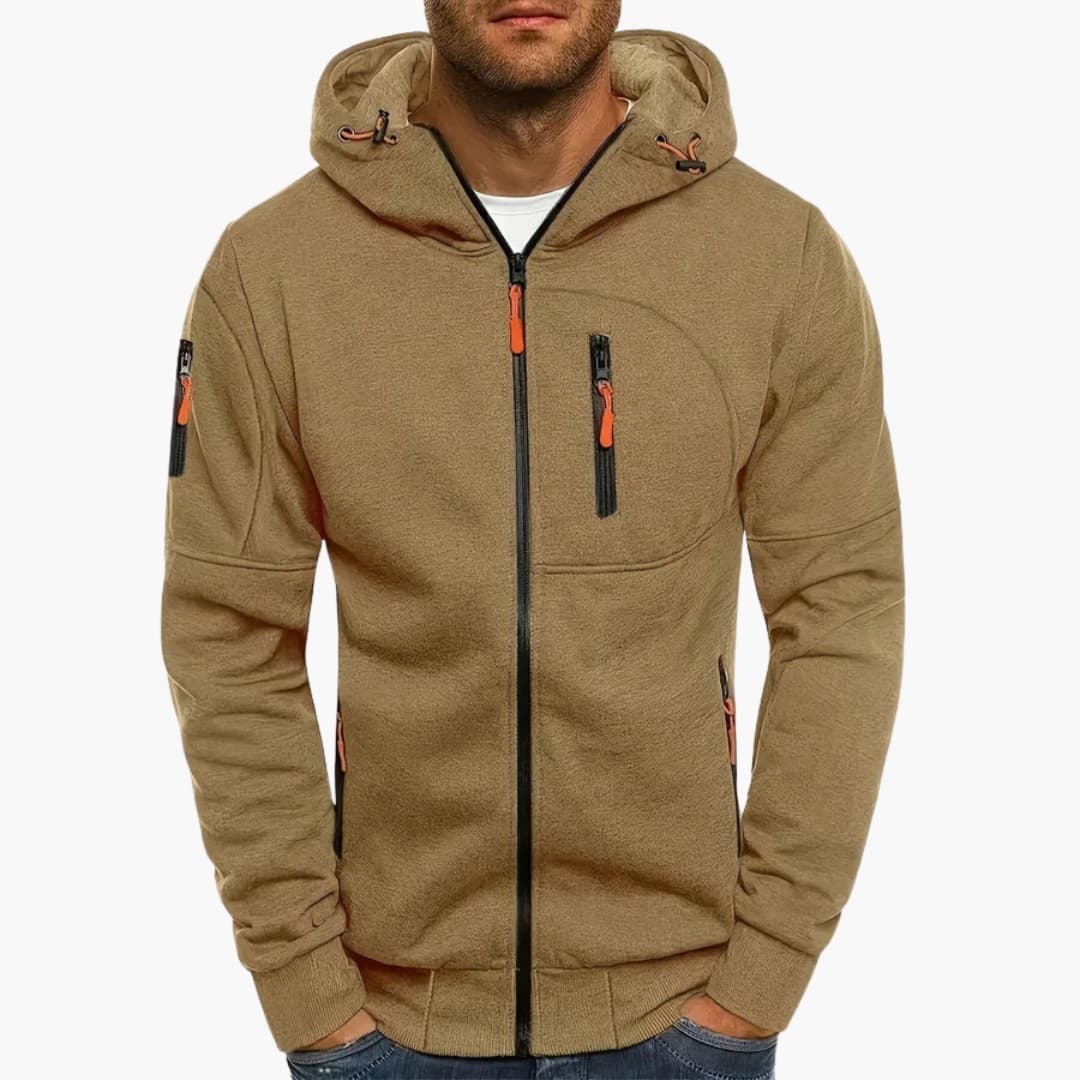 Warm Waterproof Zip Up Hoodie Jacket