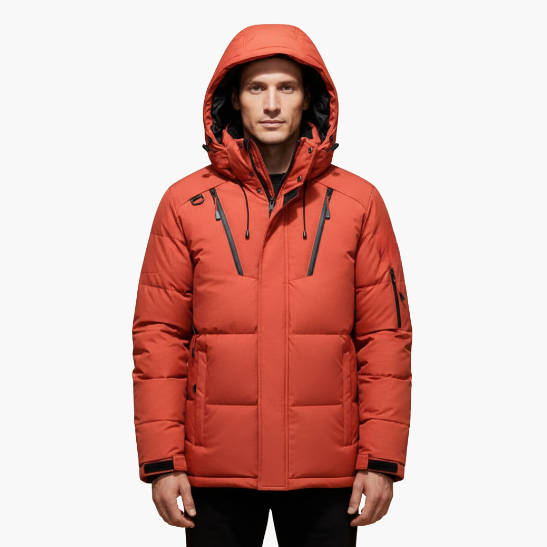 Warm Waterproof Men's Zip Up Hoodie Jacket