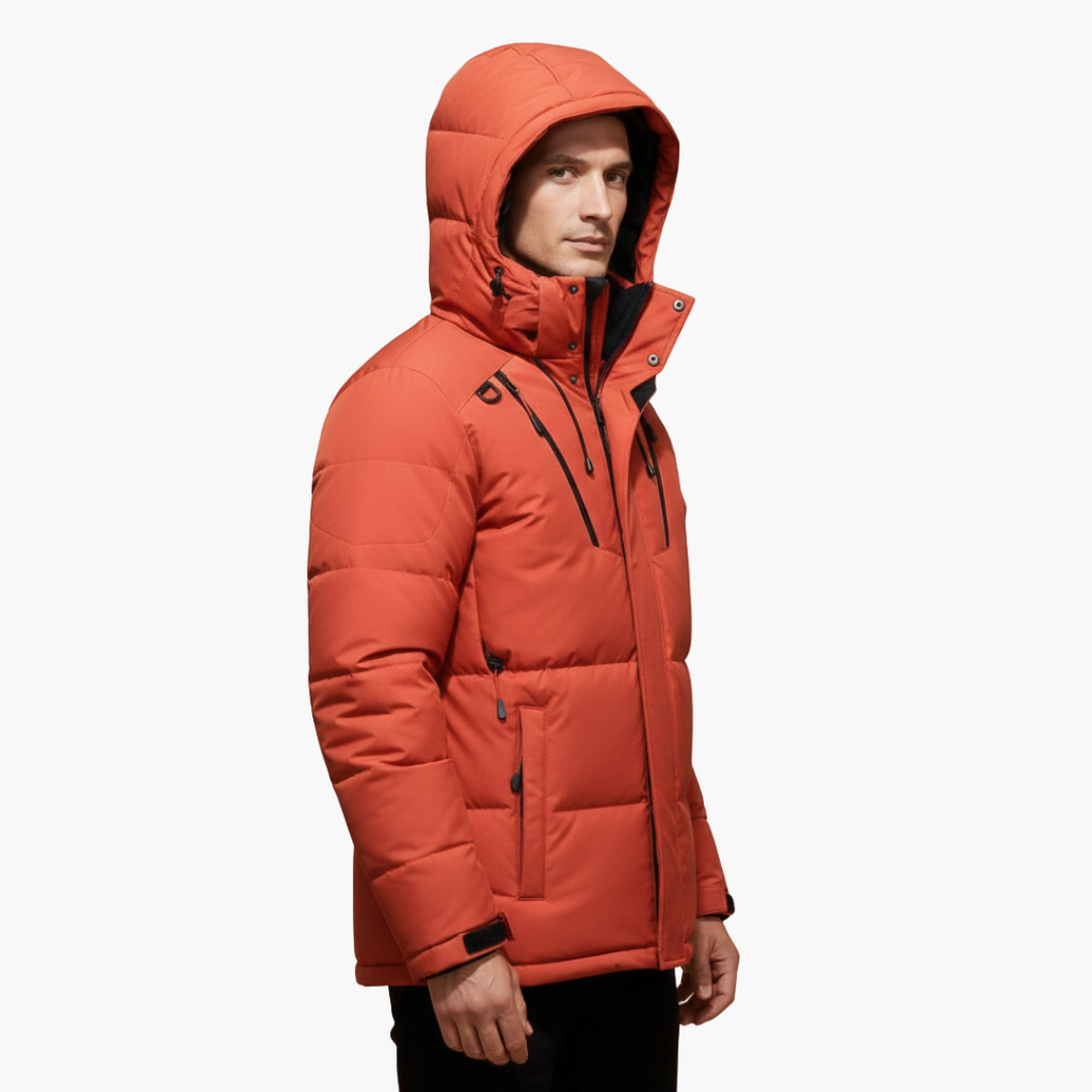 Warm Waterproof Men's Zip Up Hoodie Jacket