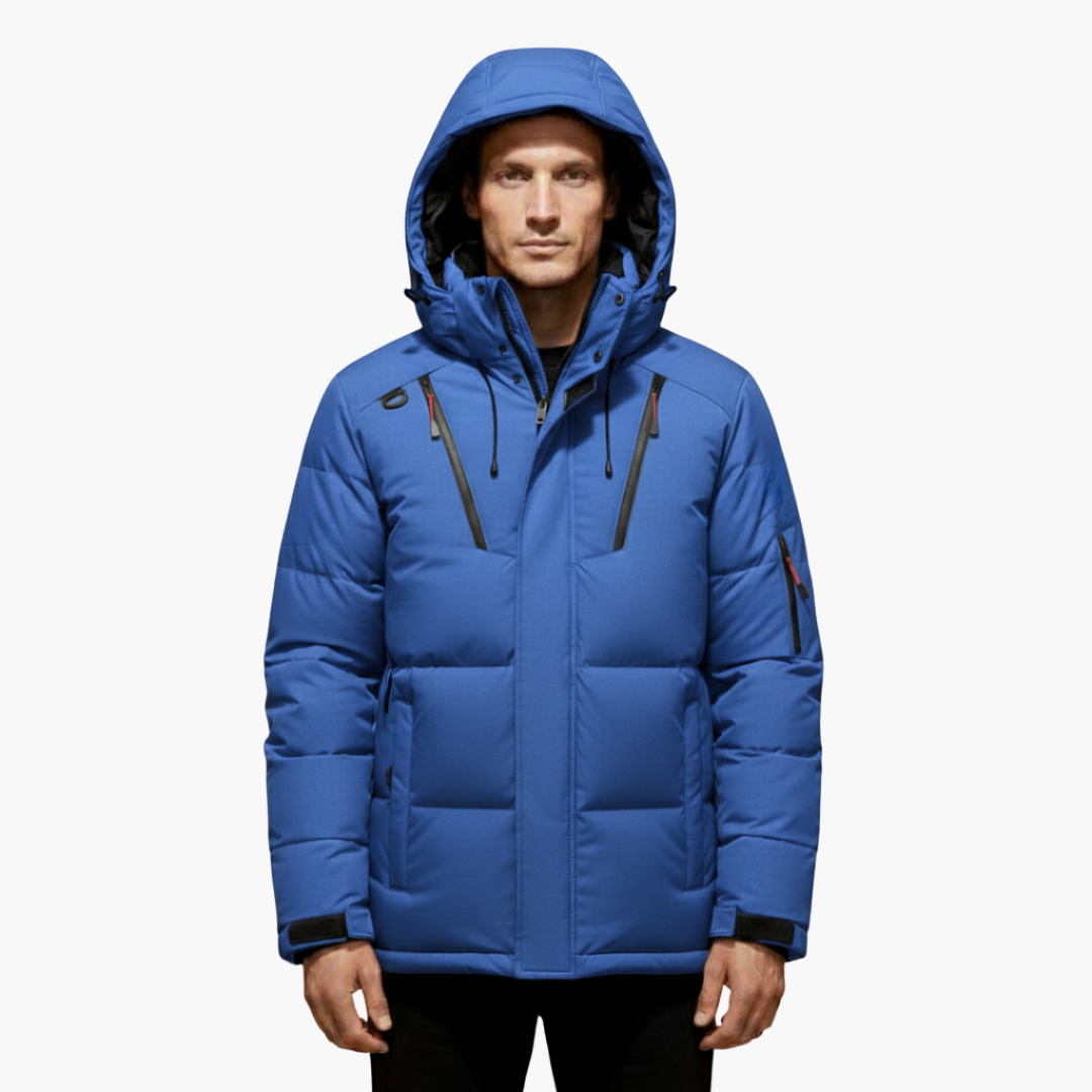 Warm Waterproof Men's Zip Up Hoodie Jacket