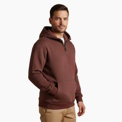 Casual Zip Up Hooded Sweatshirt for Men
