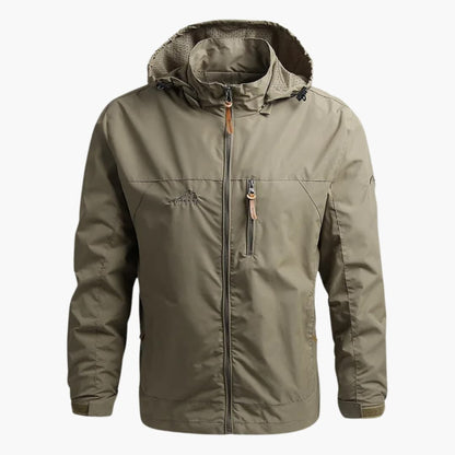 Waterproof Hooded Full Zip Men's Coat