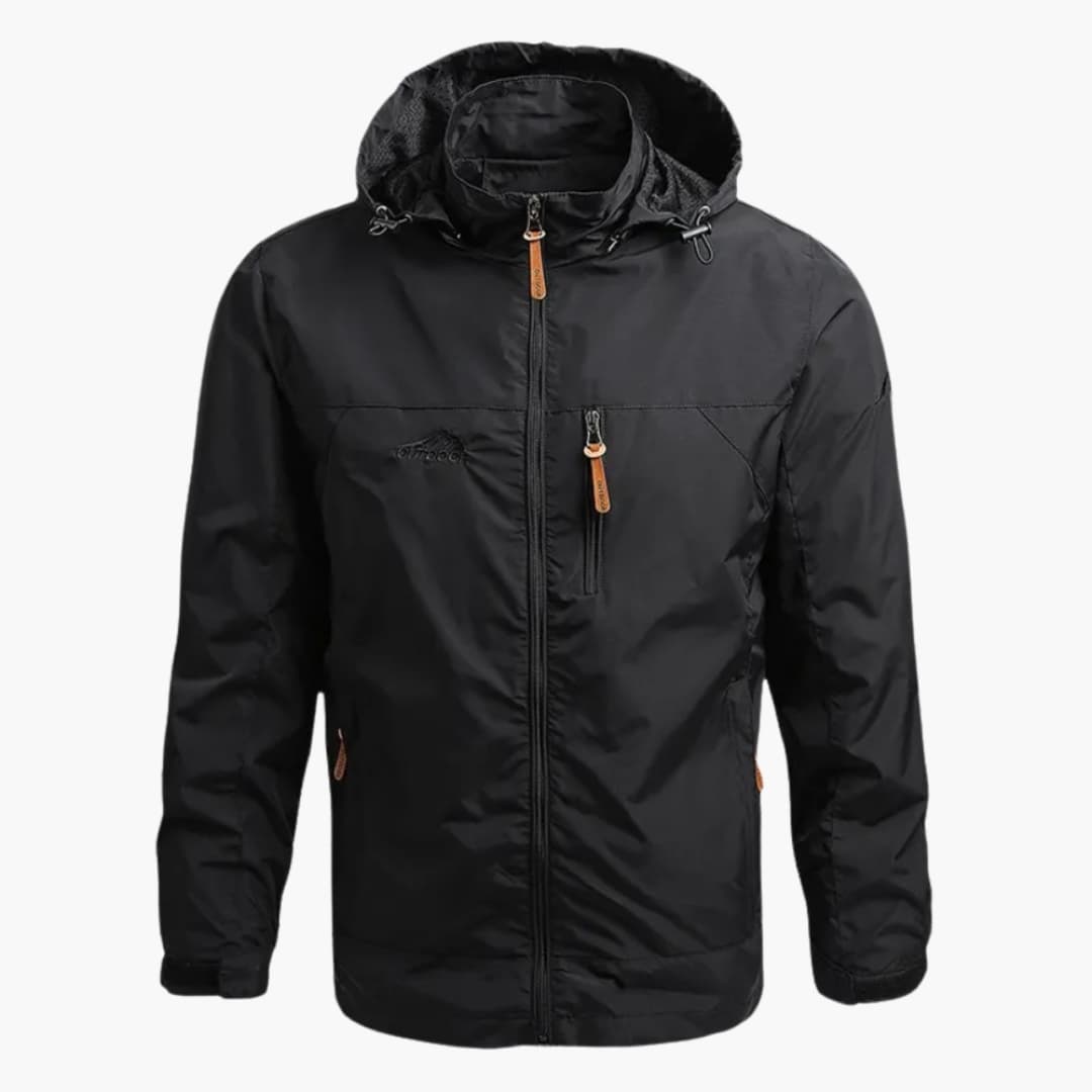 Waterproof Hooded Full Zip Men's Coat