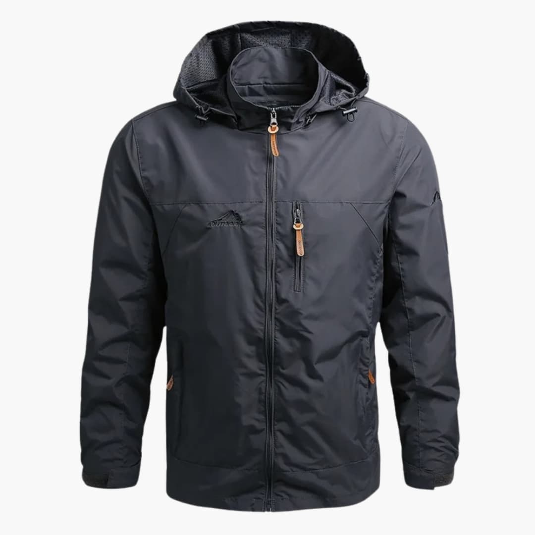 Waterproof Hooded Full Zip Men's Coat