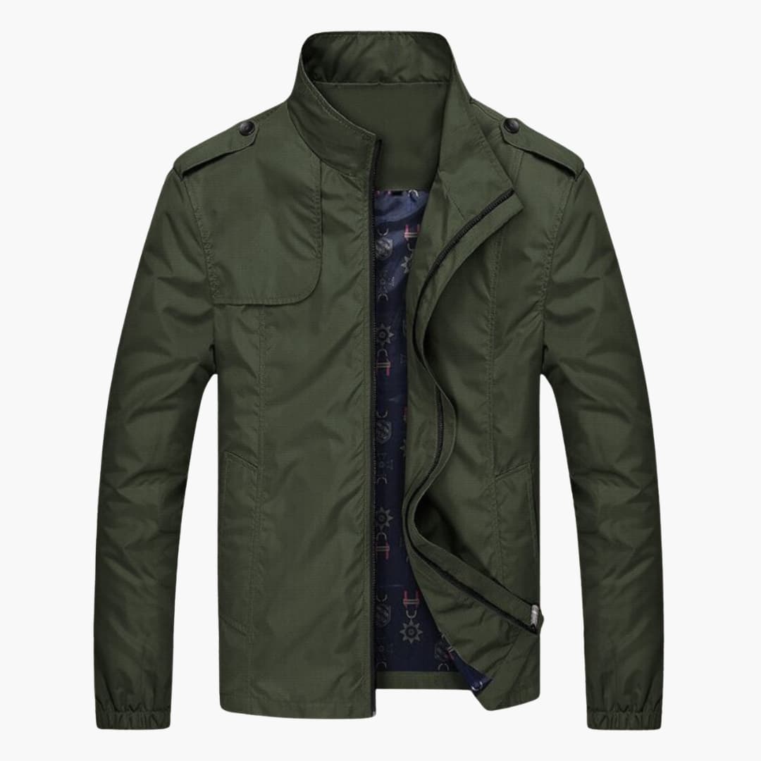 Waterproof Mens Zip Up Collar Jacket