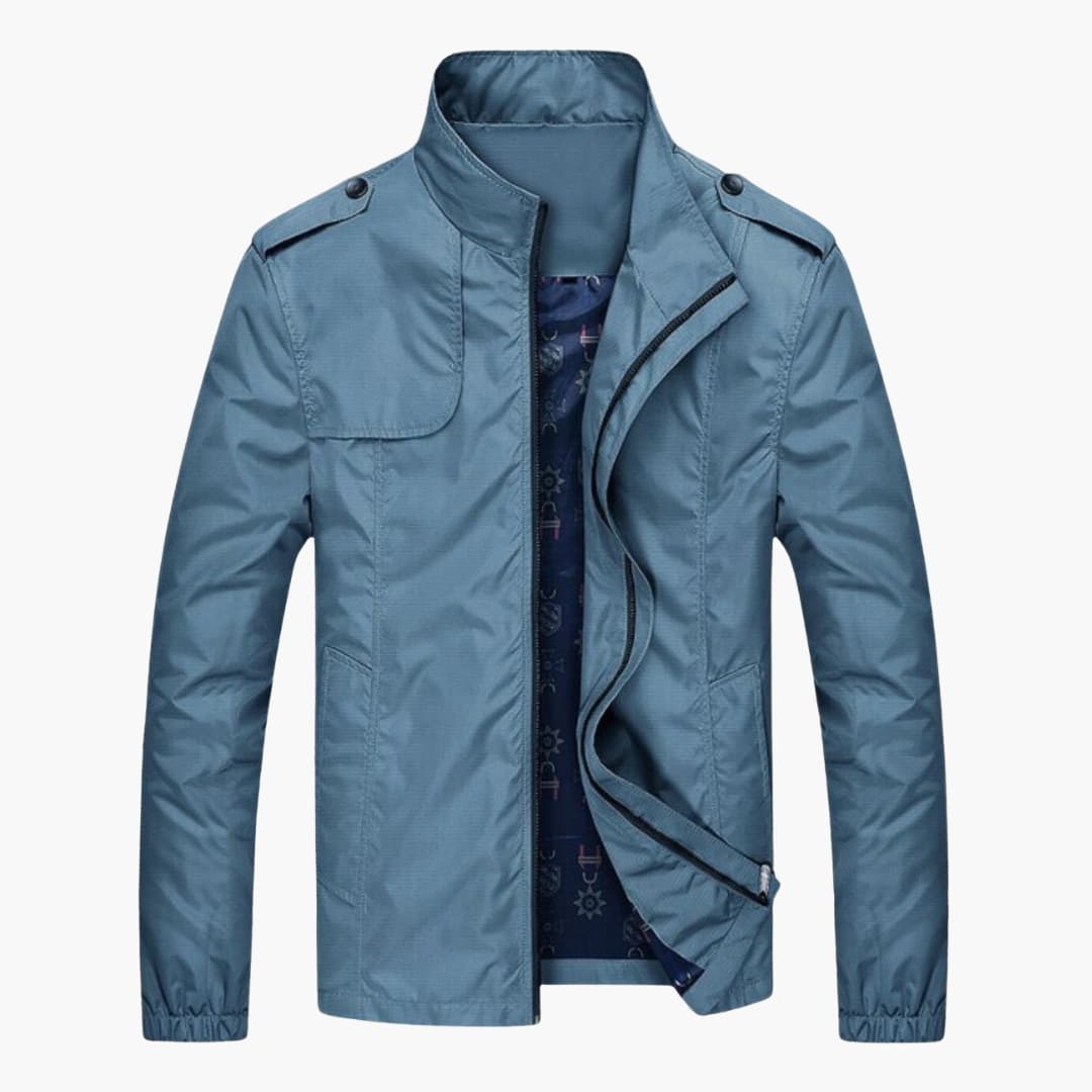 Waterproof Mens Zip Up Collar Jacket