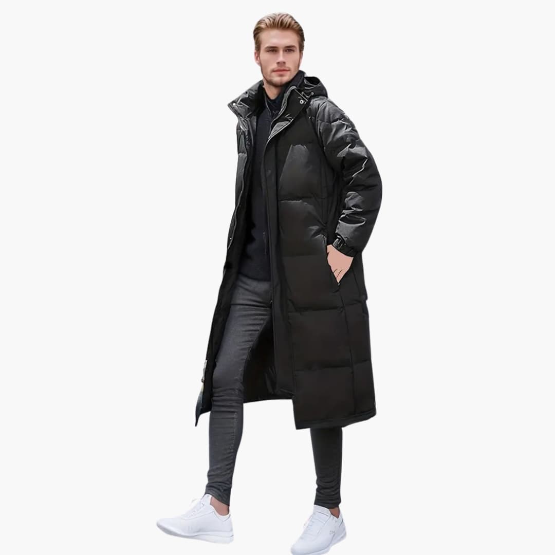 Warm Waterproof Parka Coat for Men with Hood