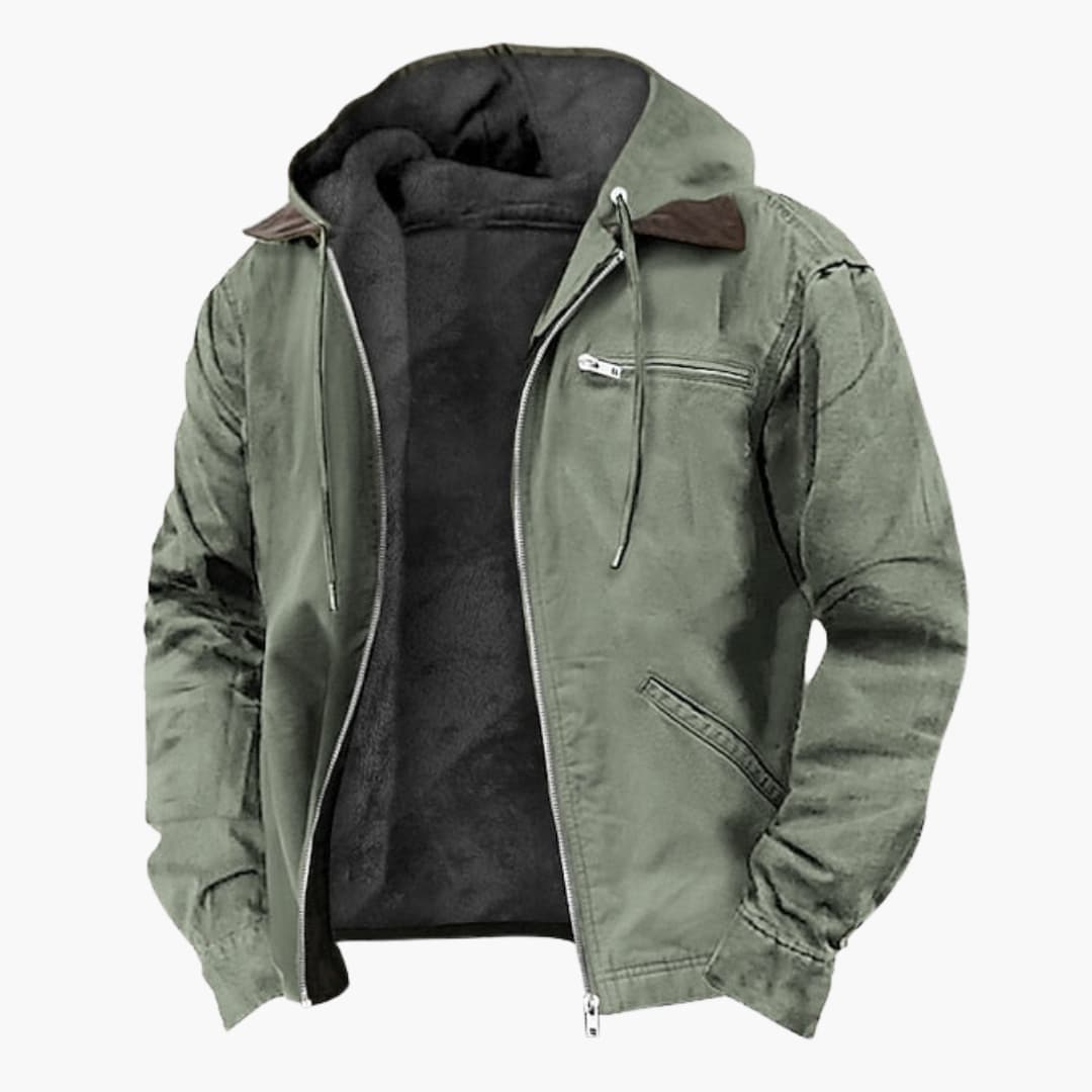 Waterproof Men's Zip Up Hoodie Jacket