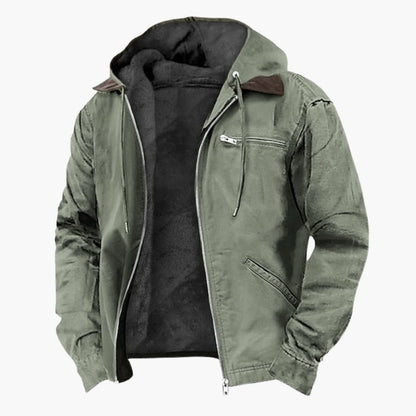 Waterproof Men's Zip Up Hoodie Jacket