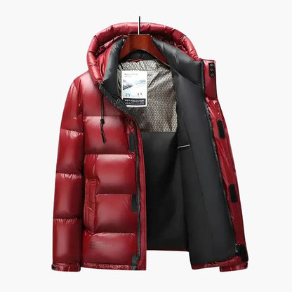 Warm Waterproof Men's Zip Up Hooded Jacket