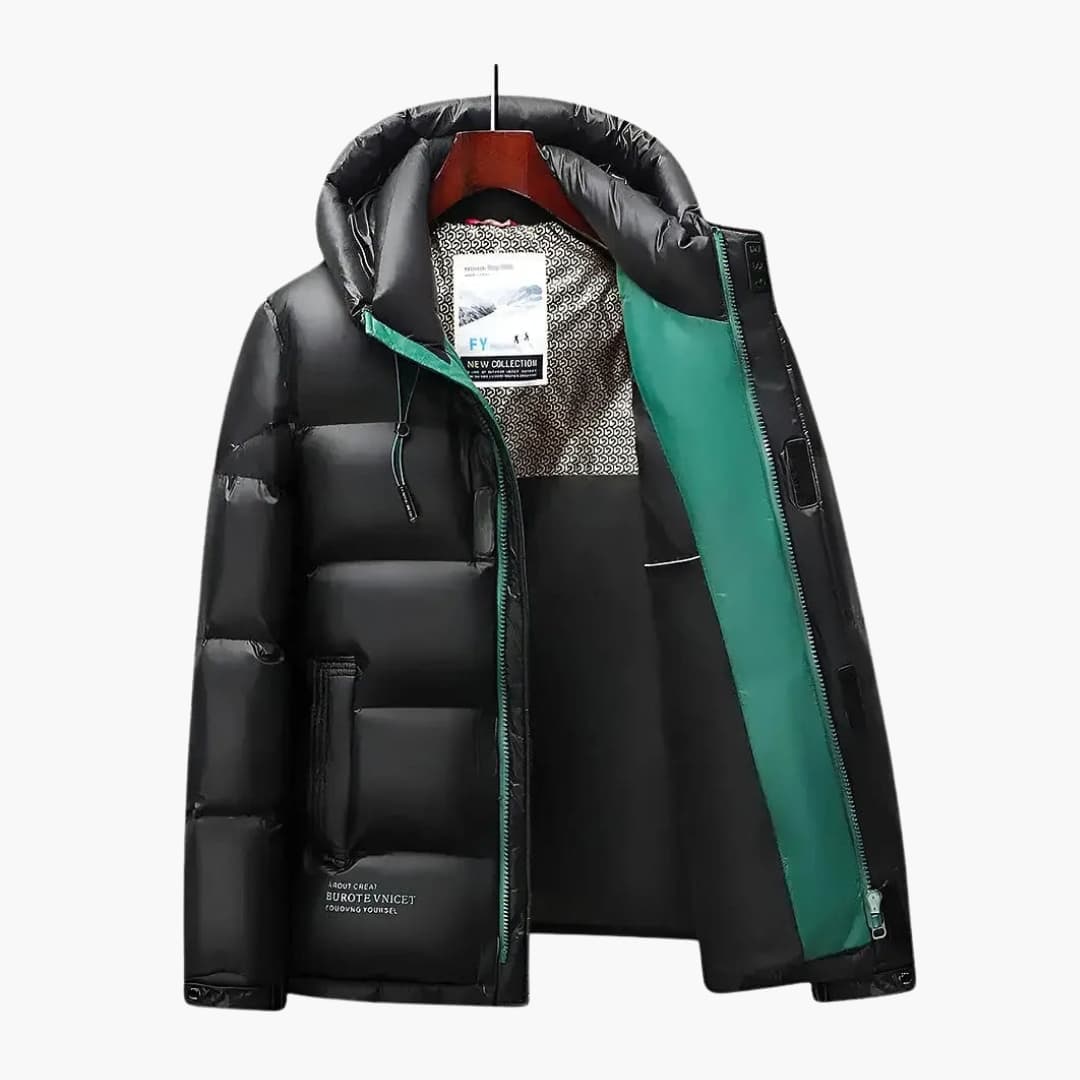 Warm Waterproof Men's Zip Up Hooded Jacket
