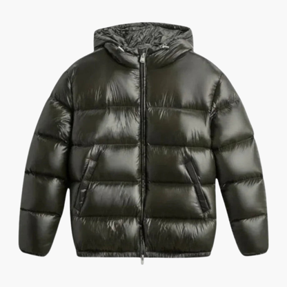 Warm Padded Men's Zip Up Quilted Coat