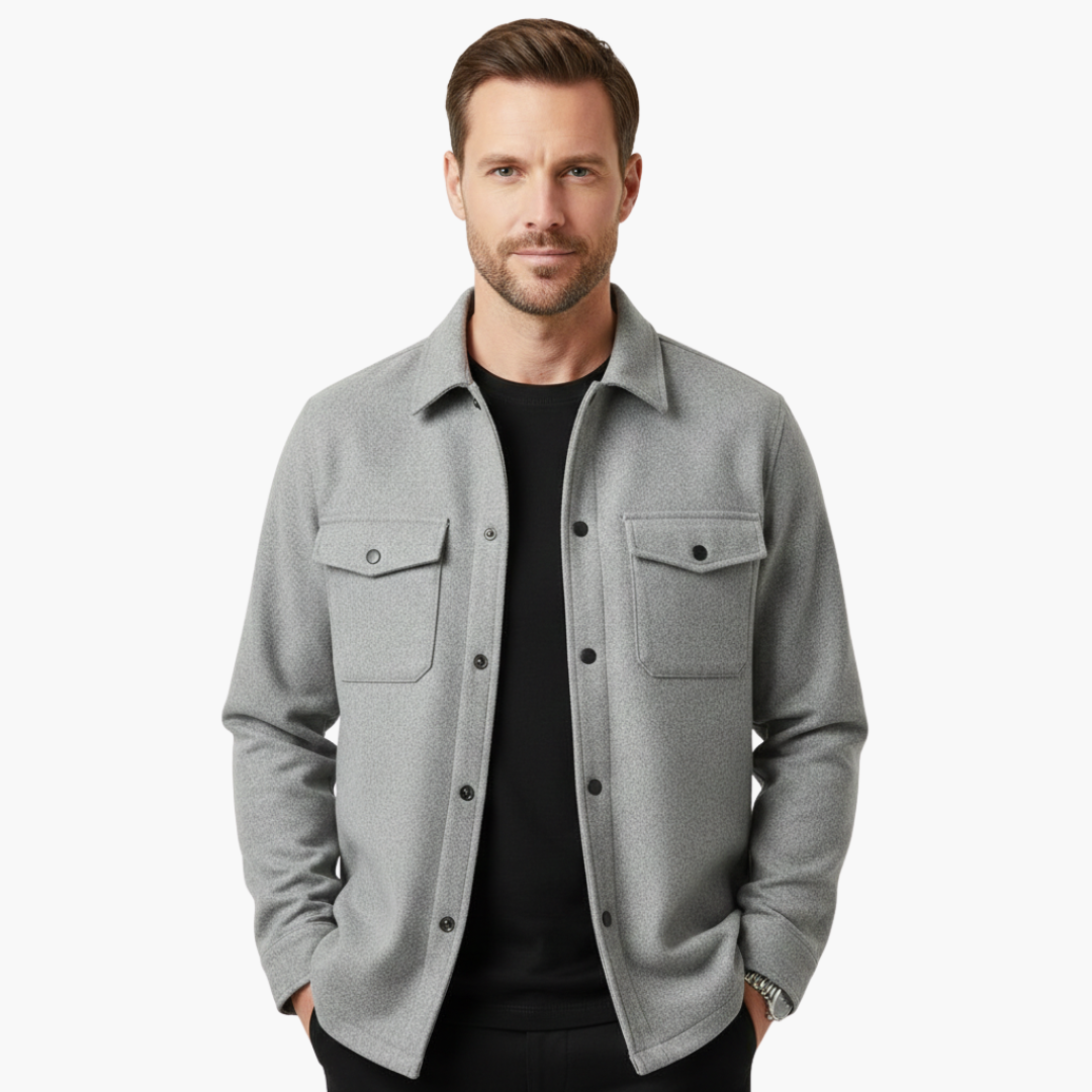 Casual Button Down Shirt Jacket