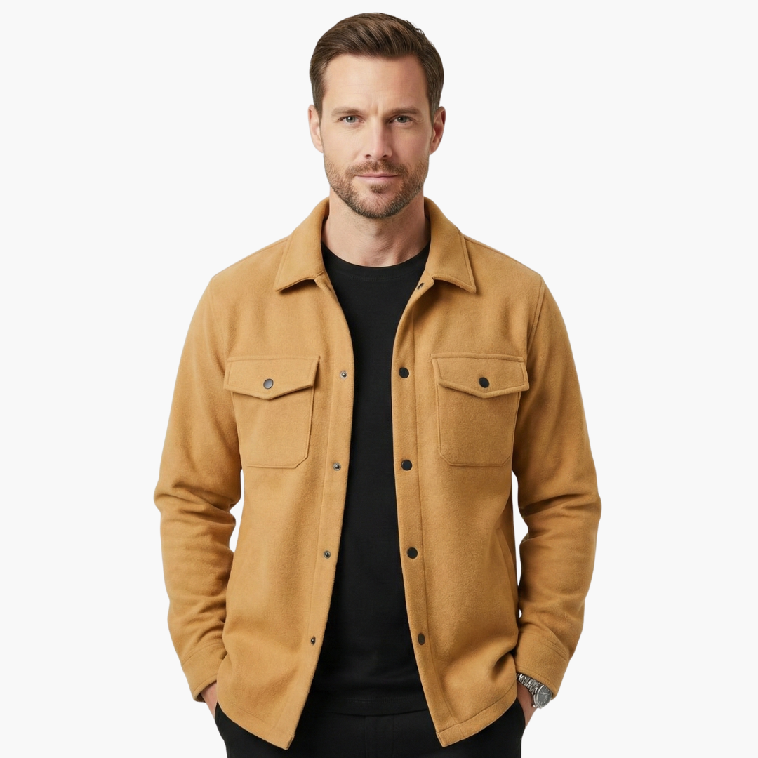 Casual Button Down Shirt Jacket