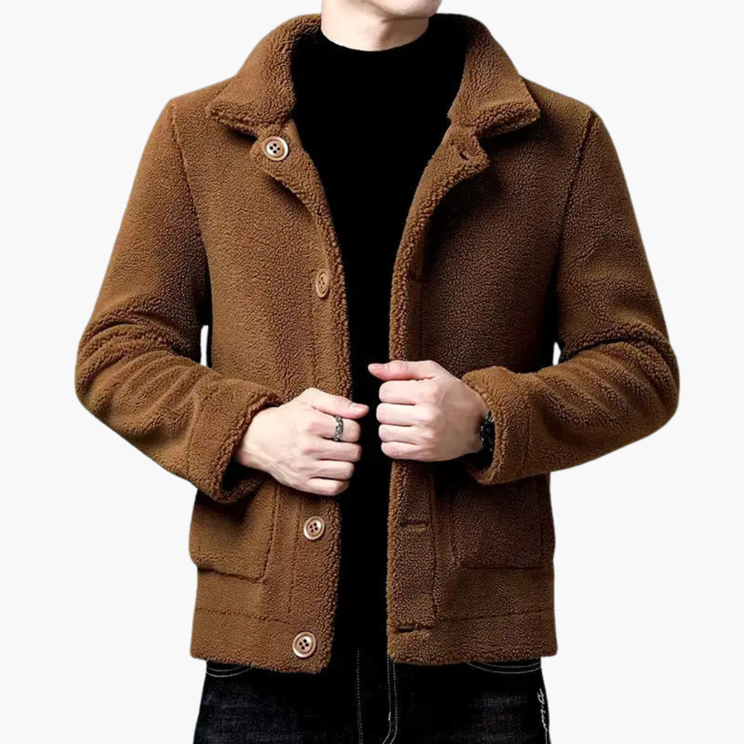 Casual Men's Zip Jacket with Pockets