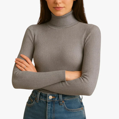 Brooklyn | Knitted turtleneck sweater for women