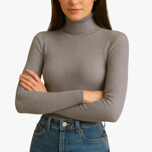 Brooklyn | Knitted turtleneck sweater for women