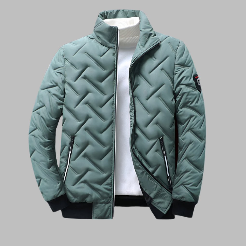 Waterproof Men's Zip Up Windbreaker Coat