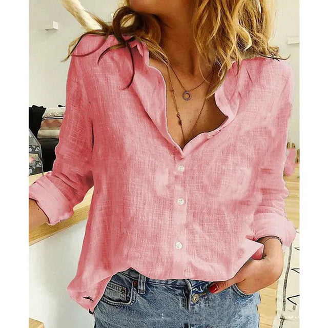 Women's shirt with pattern and buttons | Casual fit
