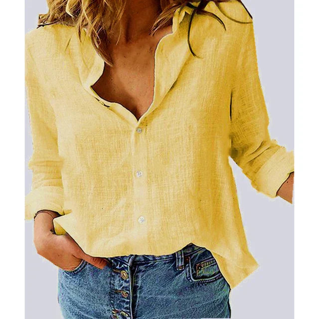 Women's shirt with pattern and buttons | Casual fit