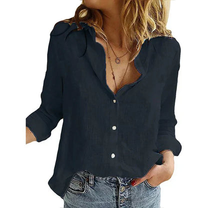 Women's shirt with pattern and buttons | Casual fit
