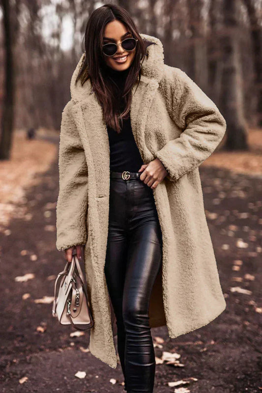 Women's coat with hood | Long fit